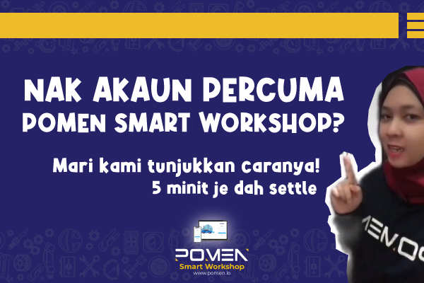 Cara Daftar Akaun POMEN Smart Workshop