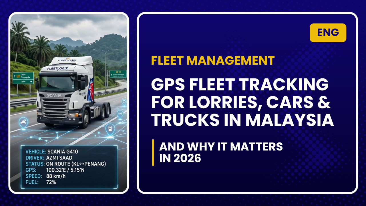 GPS Fleet Tracking For Lorries, Cars & Trucks in Malaysia